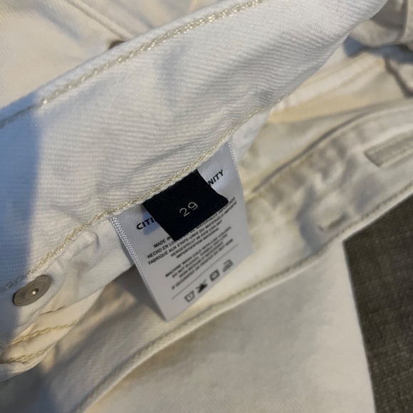 Citizens Of Humanity White Wide Leg Jeans - Picture 7 of 10